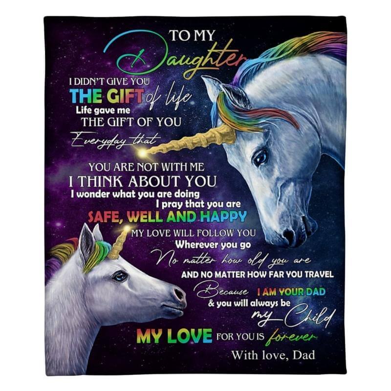 To My Daughter - From Dad - A318 - Premium Blanket-Jolura