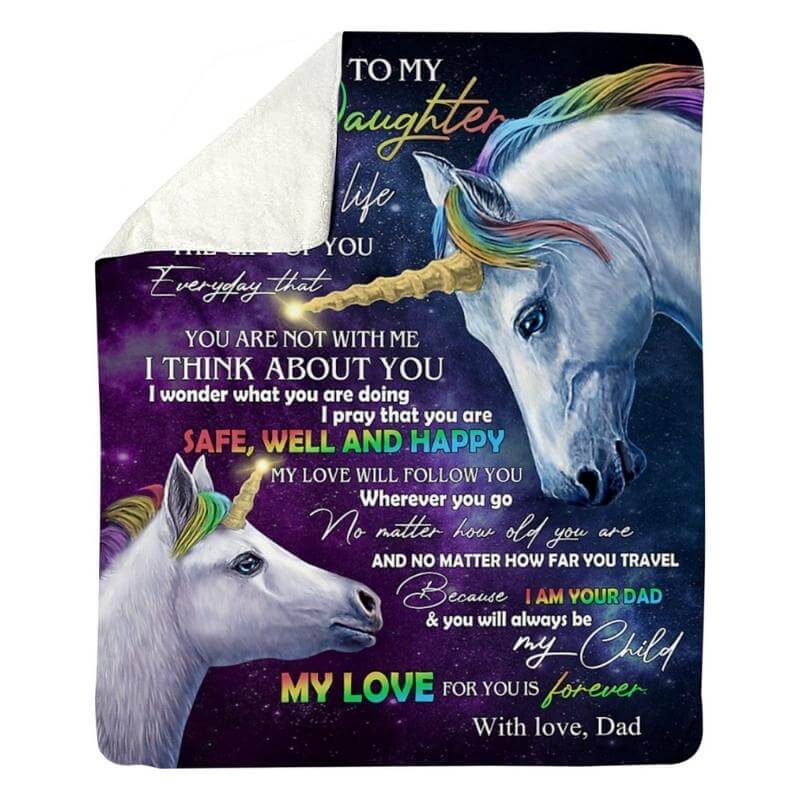 To My Daughter - From Dad - A318 - Premium Blanket-Jolura
