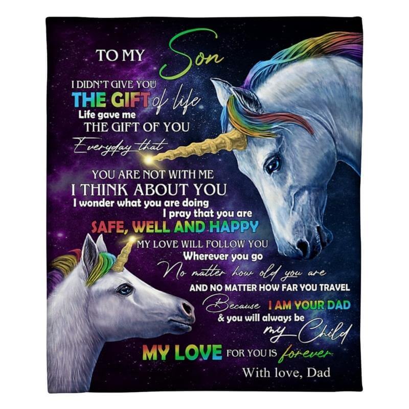 To My Son - From Dad - A318 - Premium Blanket-Jolura