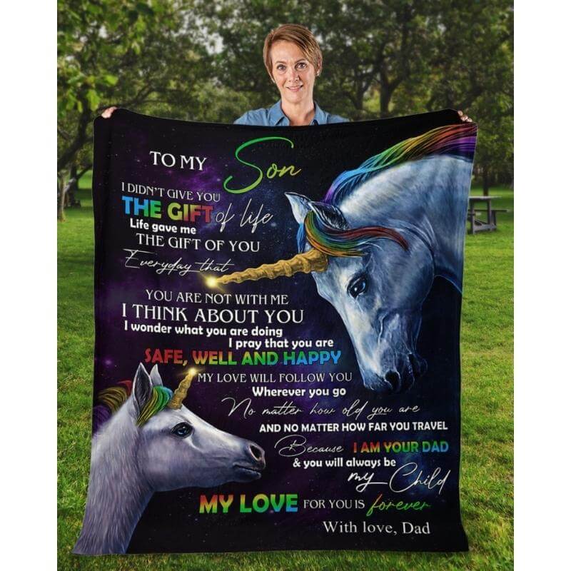 To My Son - From Dad - A318 - Premium Blanket-Jolura