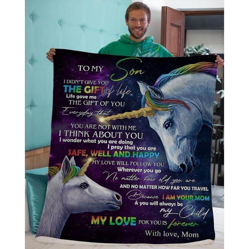 To My Son - From Mom - A318 - Premium Blanket-Jolura