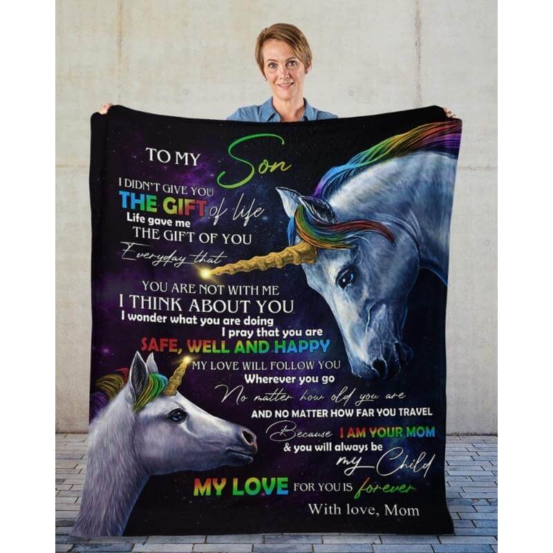 To My Son - From Mom - A318 - Premium Blanket-Jolura
