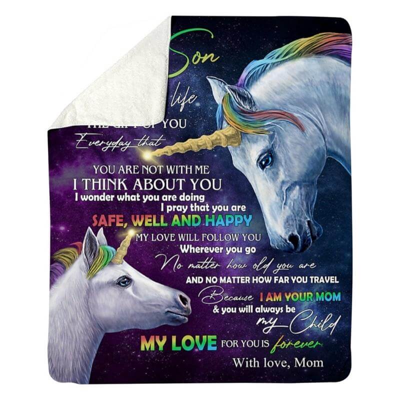 To My Son - From Mom - A318 - Premium Blanket-Jolura