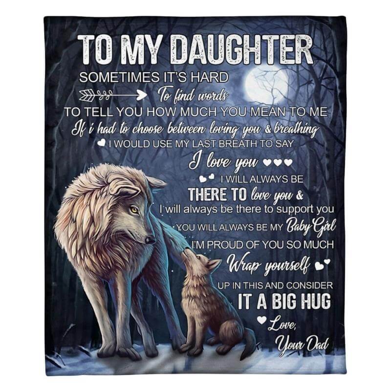 To My Daughter - From Dad - A323 - Premium Blanket-Jolura