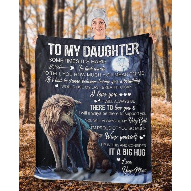To My Daughter - From Mom - A323 - Premium Blanket-Jolura