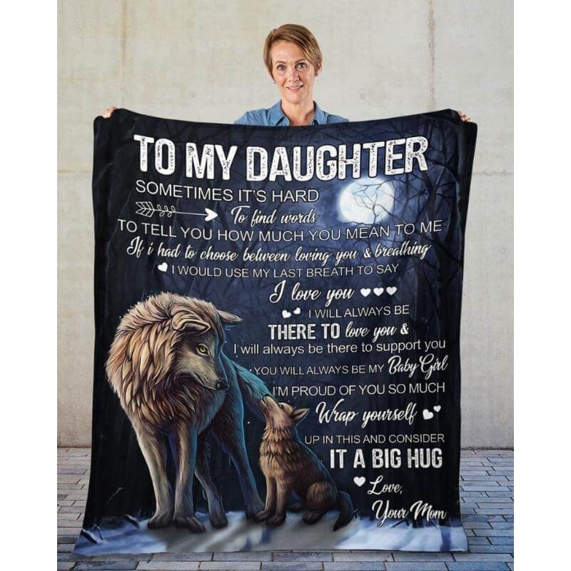 To My Daughter - From Mom - A323 - Premium Blanket-Jolura