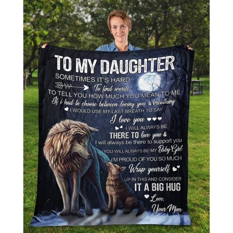 To My Daughter - From Mom - A323 - Premium Blanket-Jolura