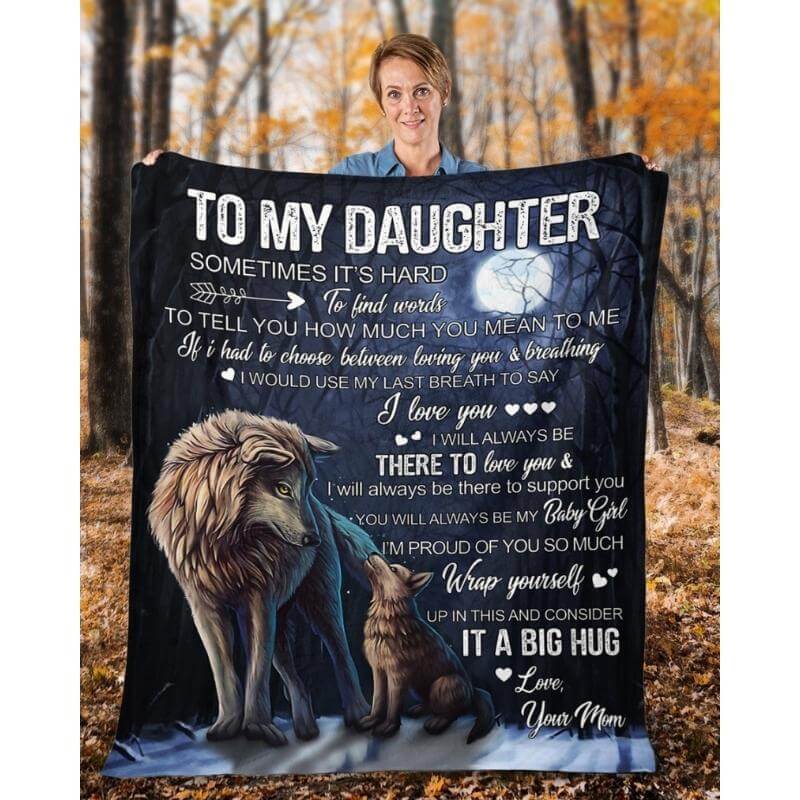 To My Daughter - From Mom - A323 - Premium Blanket-Jolura