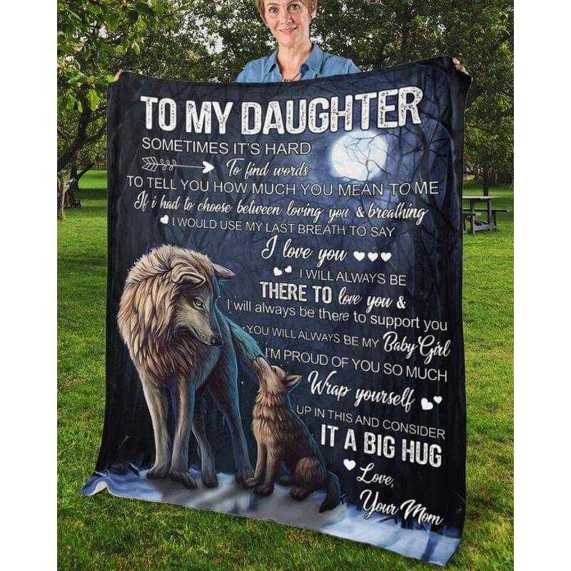 To My Daughter - From Mom - A323 - Premium Blanket-Jolura