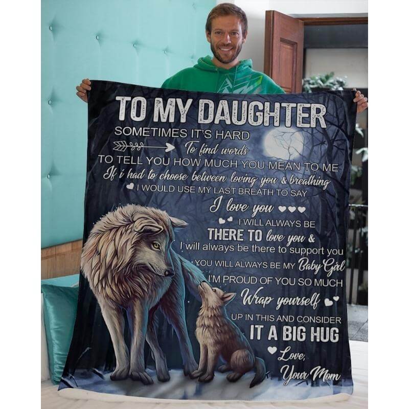 To My Daughter - From Mom - A323 - Premium Blanket-Jolura