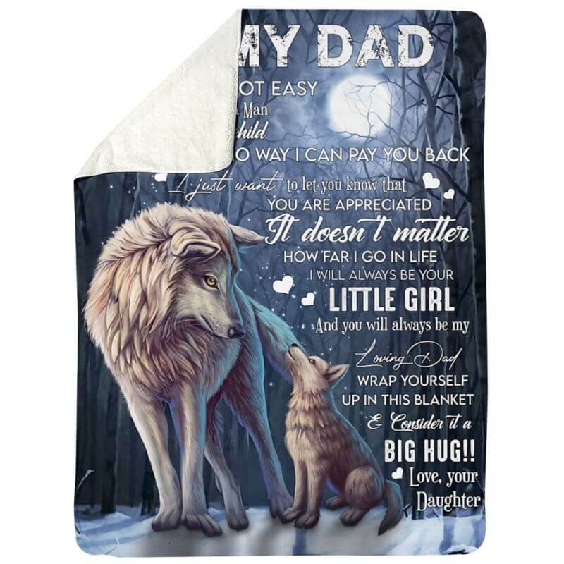 To My Dad - From Daughter  - A371 - Premium Blanket-Jolura
