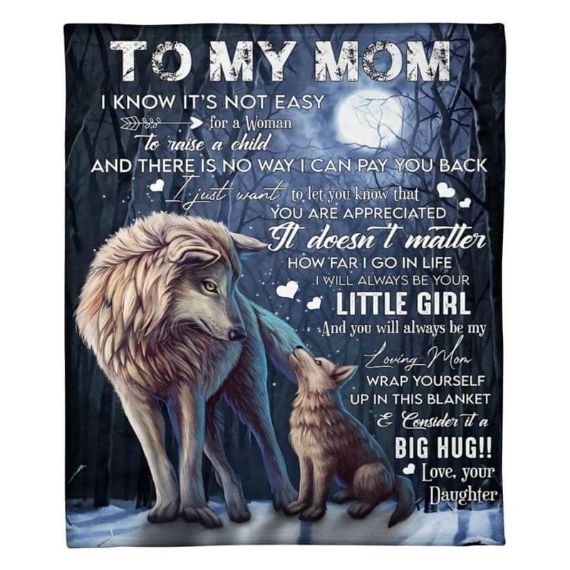 To My Mom - From Daughter  - A371 - Premium Blanket-Jolura