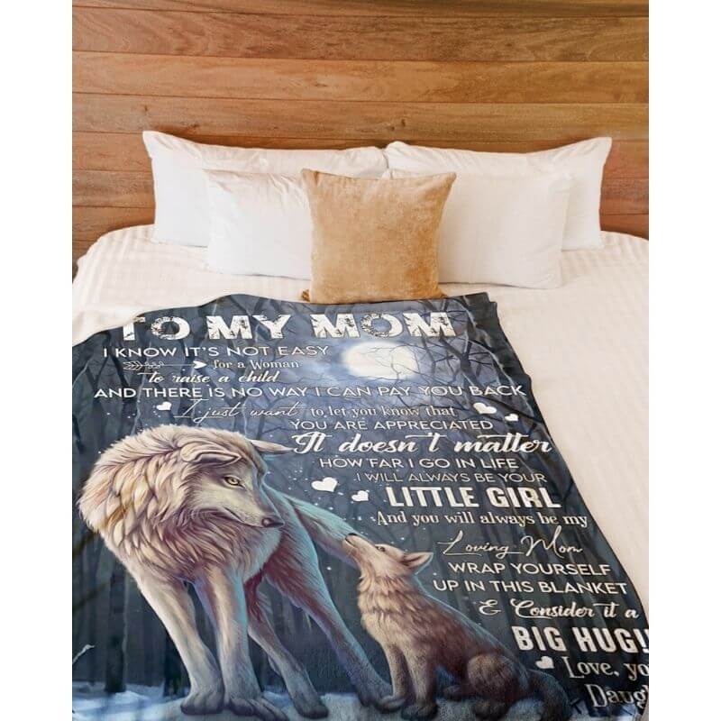 To My Mom - From Daughter  - A371 - Premium Blanket-Jolura