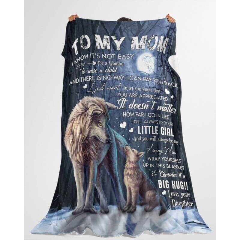 To My Mom - From Daughter  - A371 - Premium Blanket-Jolura