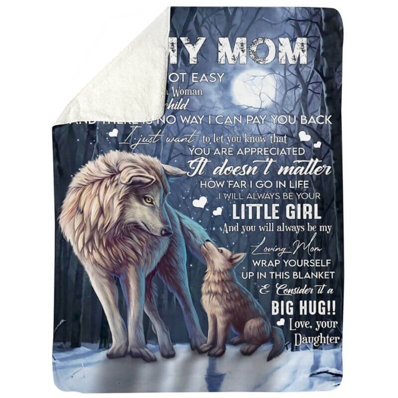 To My Mom - From Daughter  - A371 - Premium Blanket-Jolura