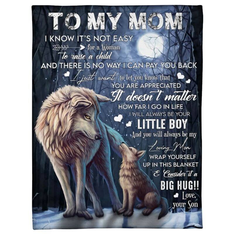 To My Mom - From Son  - A371 - Premium Blanket-Jolura
