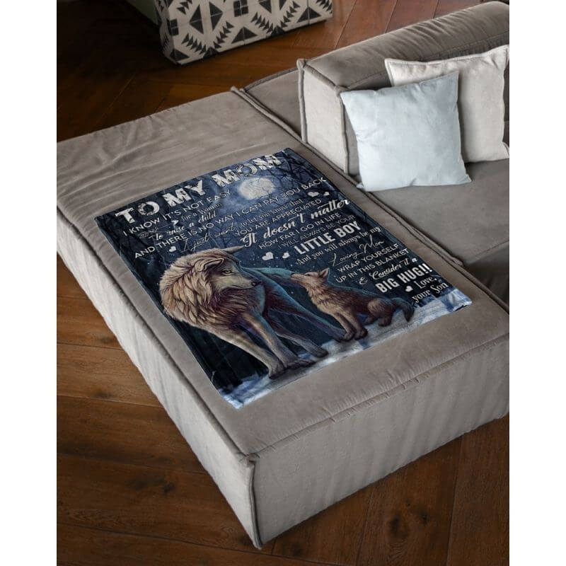 To My Mom - From Son  - A371 - Premium Blanket-Jolura