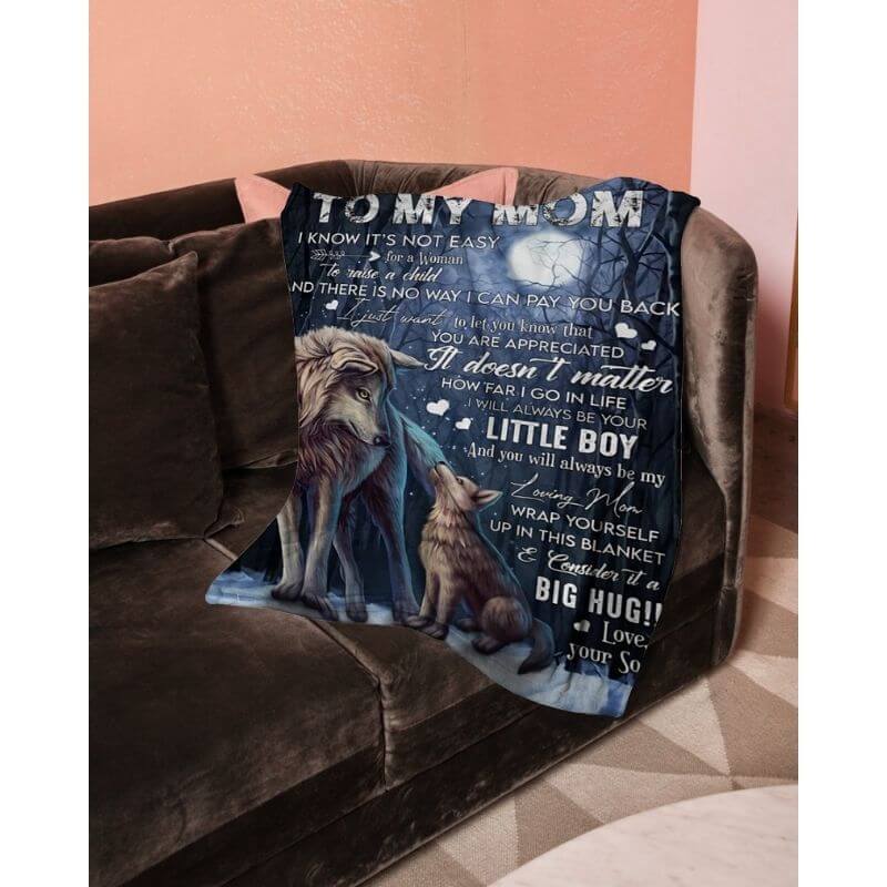 To My Mom - From Son  - A371 - Premium Blanket-Jolura