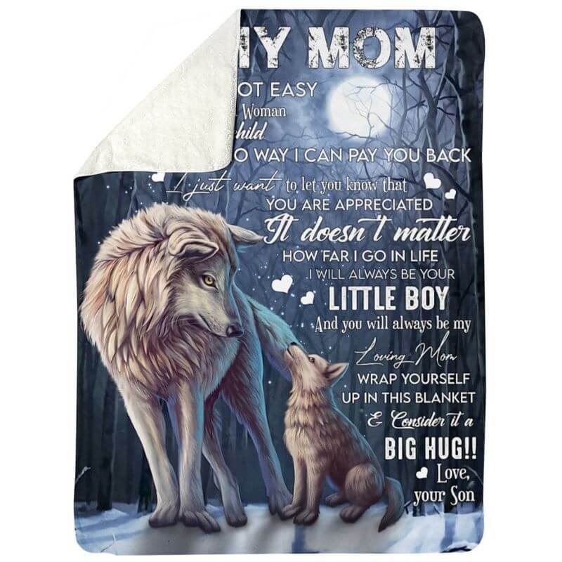 To My Mom - From Son  - A371 - Premium Blanket-Jolura