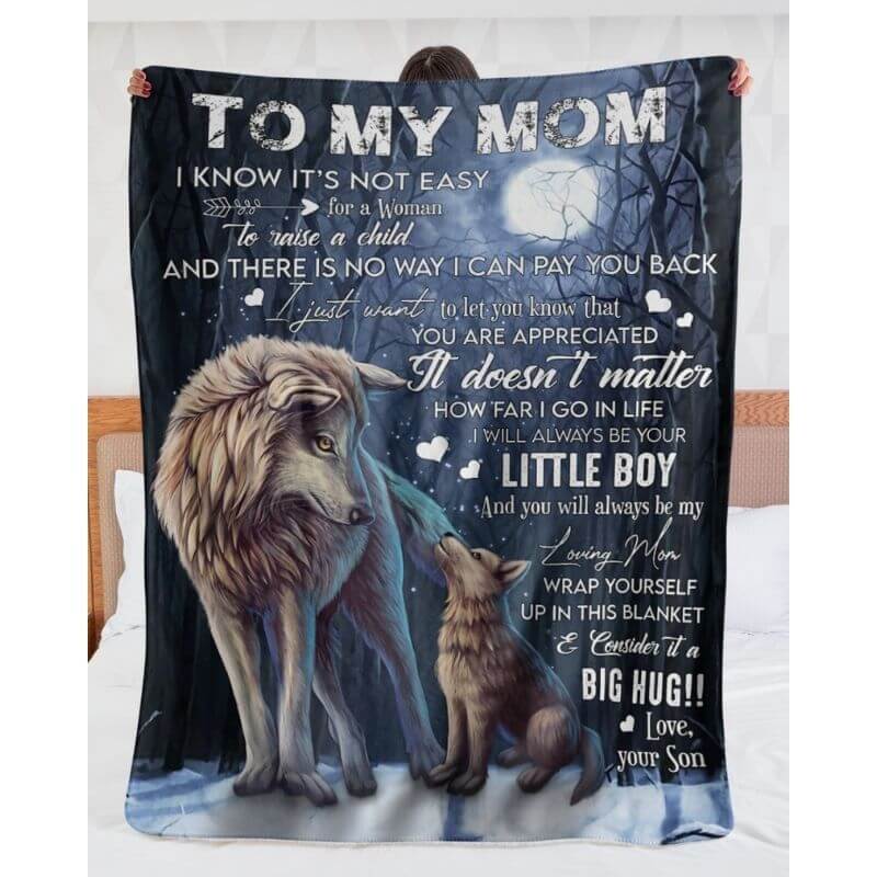 To My Mom - From Son  - A371 - Premium Blanket-Jolura