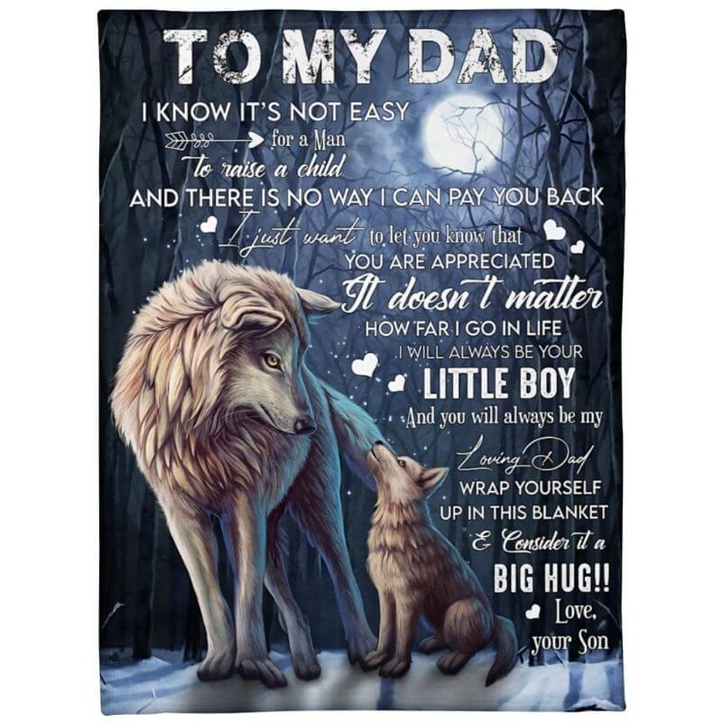 To My Dad - From Son  - A371 - Premium Blanket-Jolura