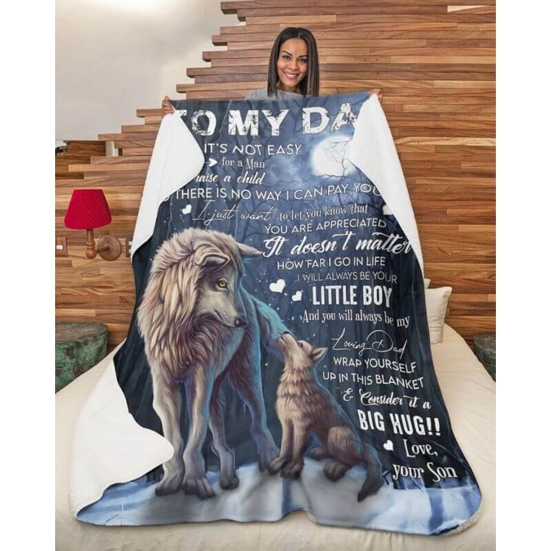 To My Dad - From Son  - A371 - Premium Blanket-Jolura