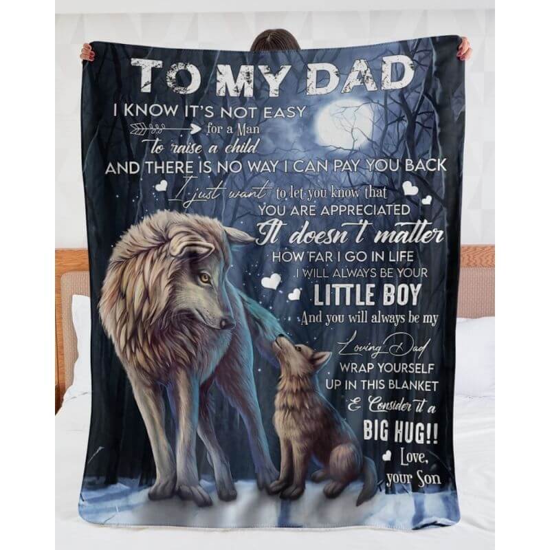 To My Dad - From Son  - A371 - Premium Blanket-Jolura