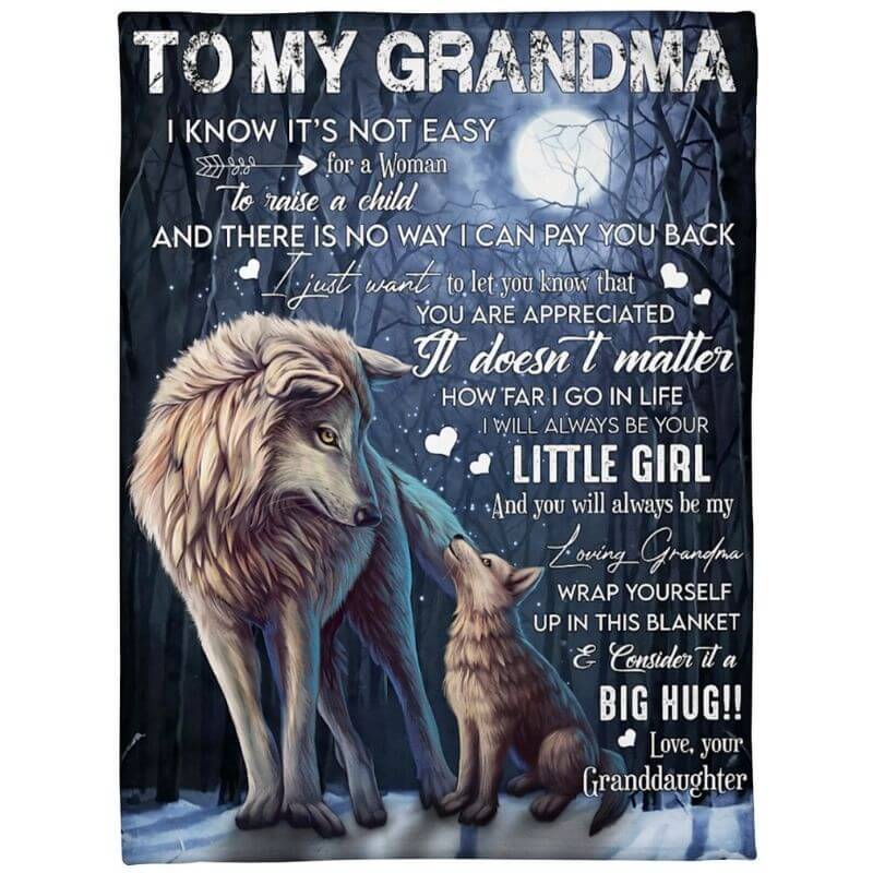 To My Grandma - From Granddaughter - A371 - Premium Blanket-Jolura