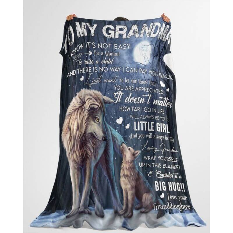 To My Grandma - From Granddaughter - A371 - Premium Blanket-Jolura