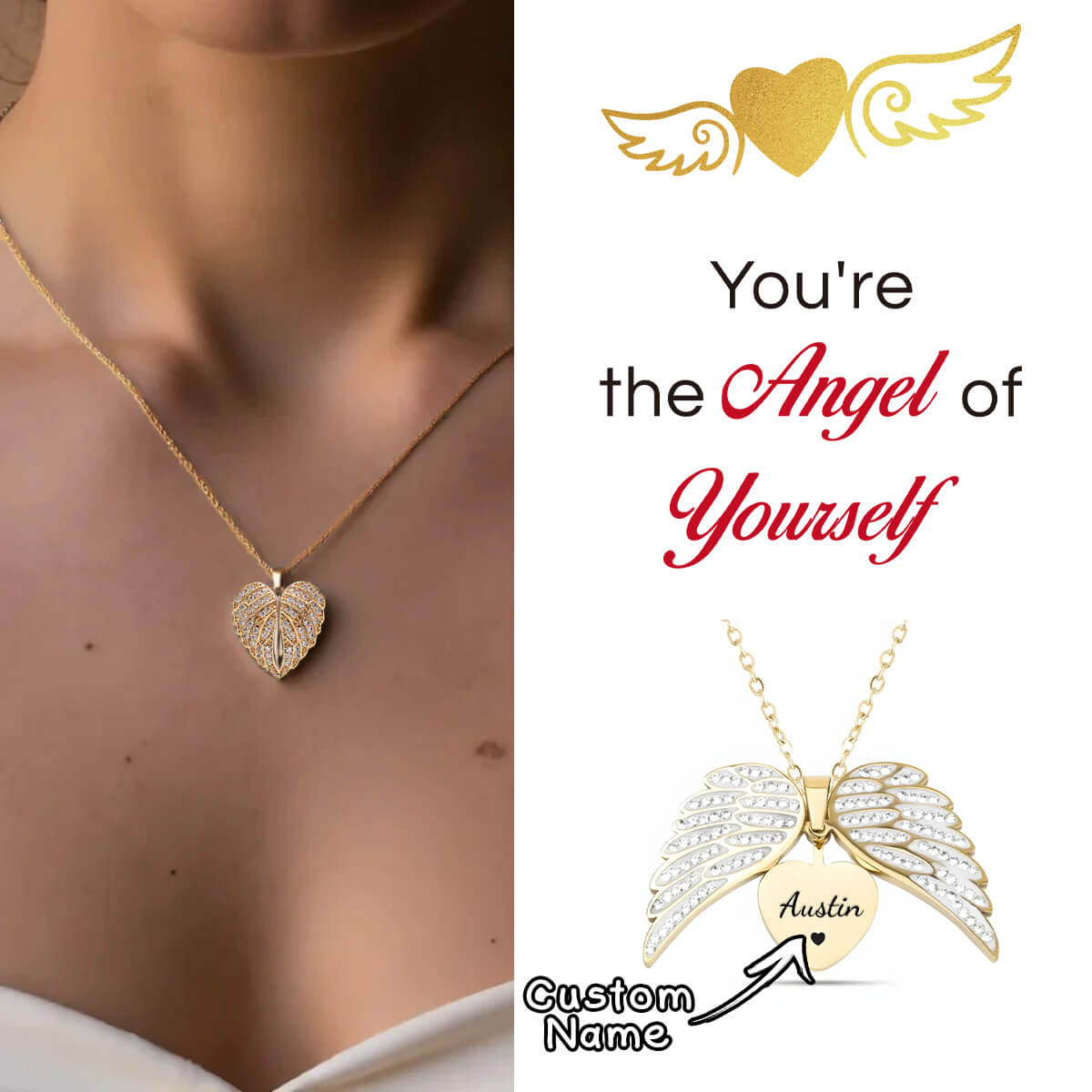 My Angel Customize Necklace-Embrace Your Inner Angel
