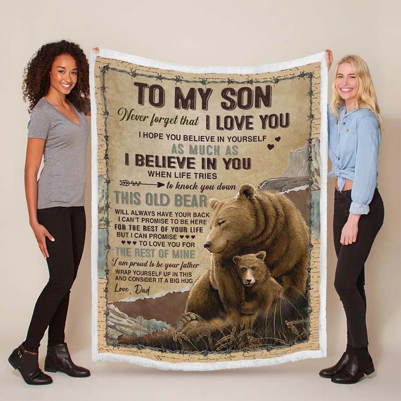 To My Son - From Dad - A932 - Premium Blanket-Jolura