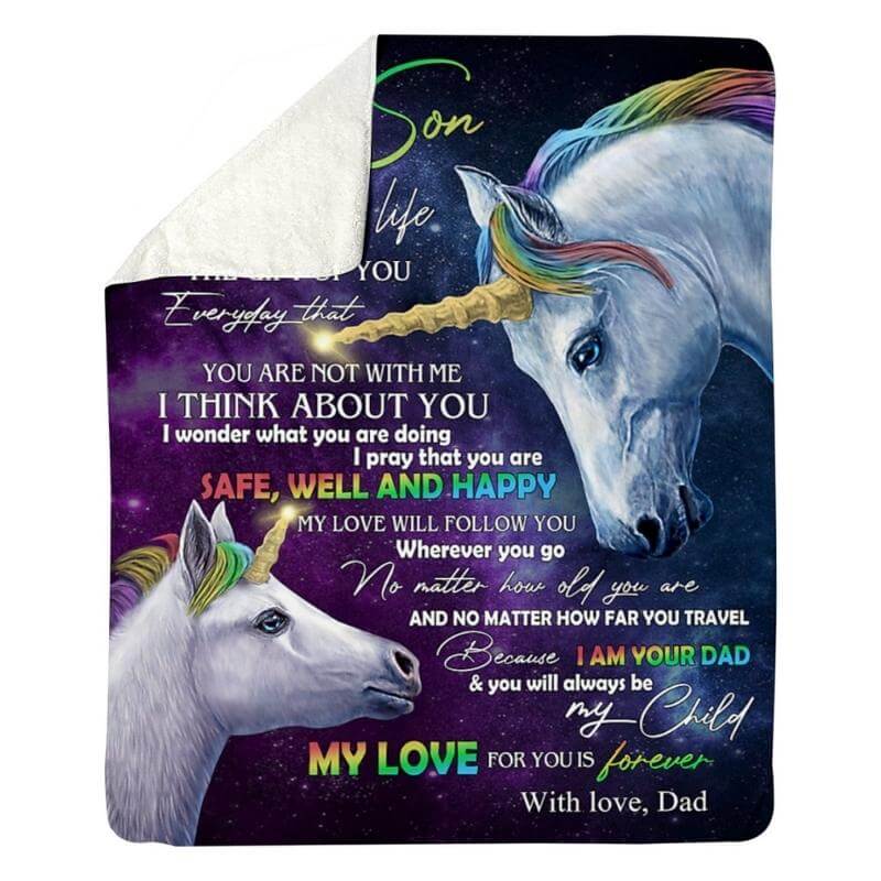 To My Son - From Dad - A318 - Premium Blanket-Jolura