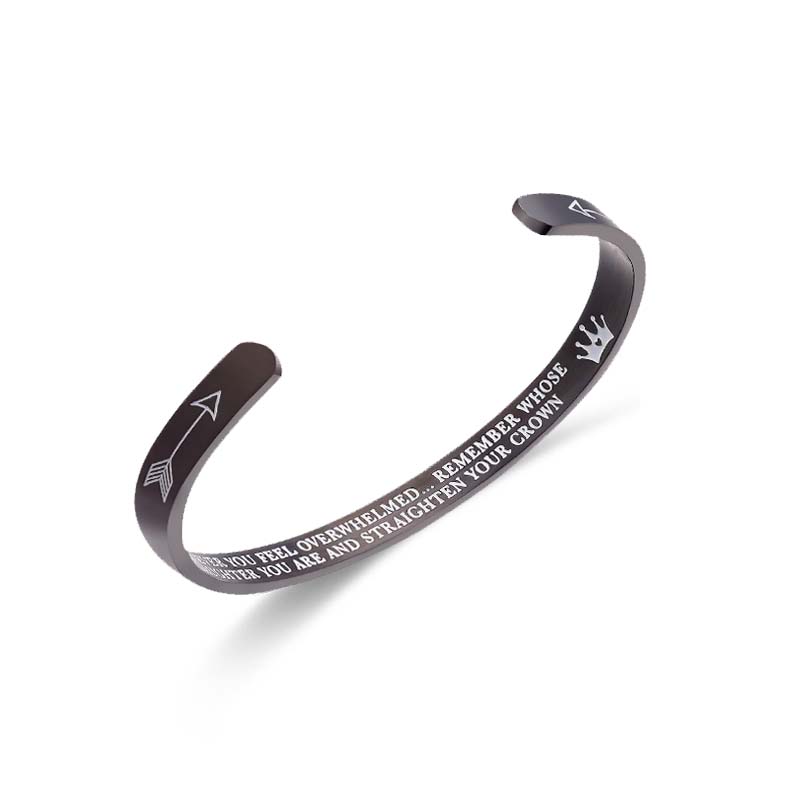 To My Daughter - You Are and Straighten Your Crown Bracelet-Jolura