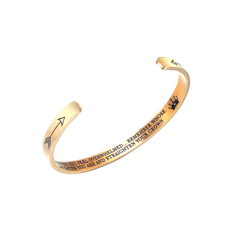 To My Daughter - You Are and Straighten Your Crown Bracelet-Jolura