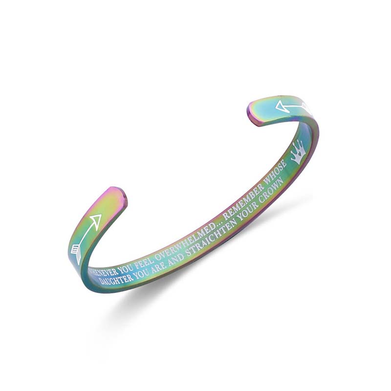 To My Daughter - You Are and Straighten Your Crown Bracelet-Jolura