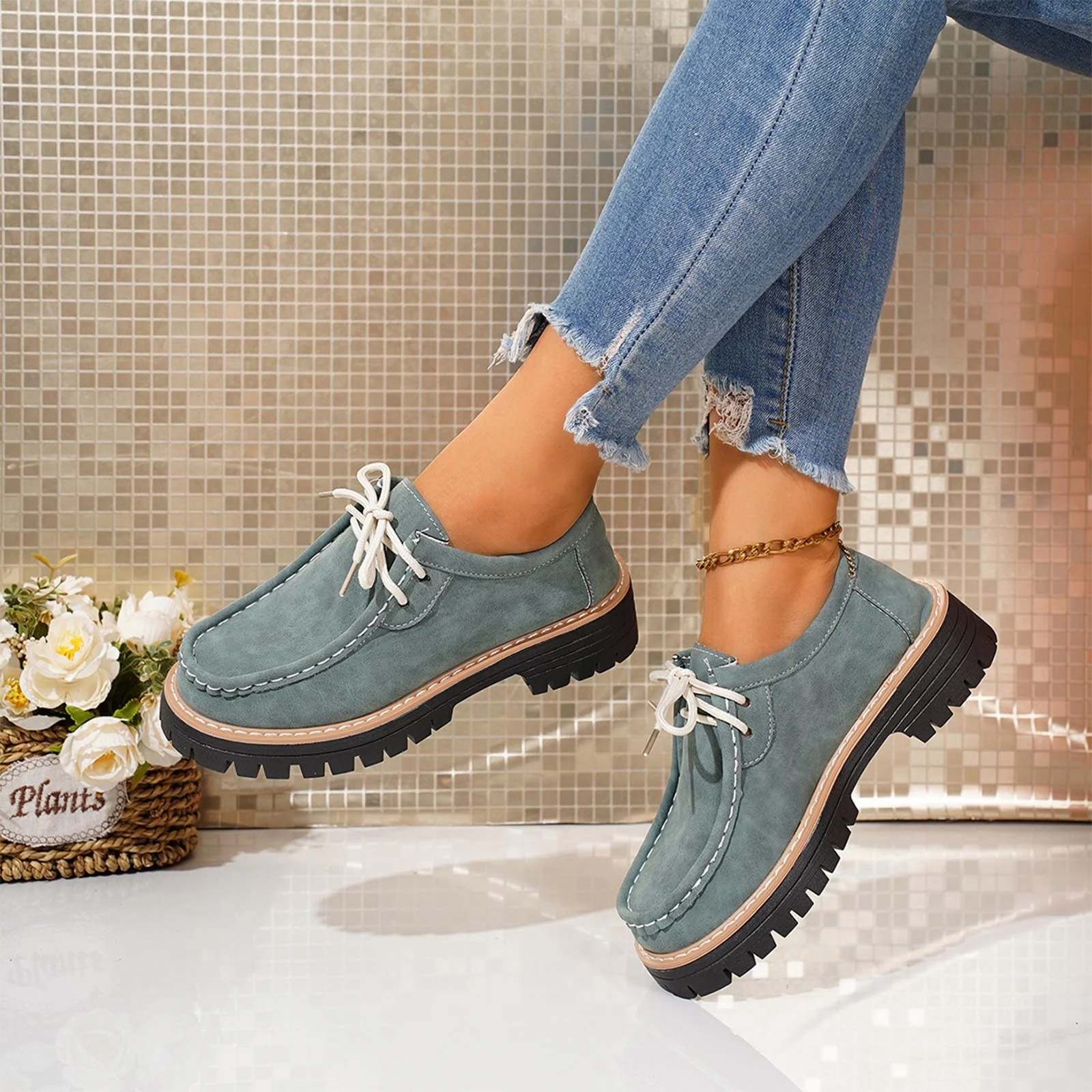 Women's Casual Retro Suede Loafers