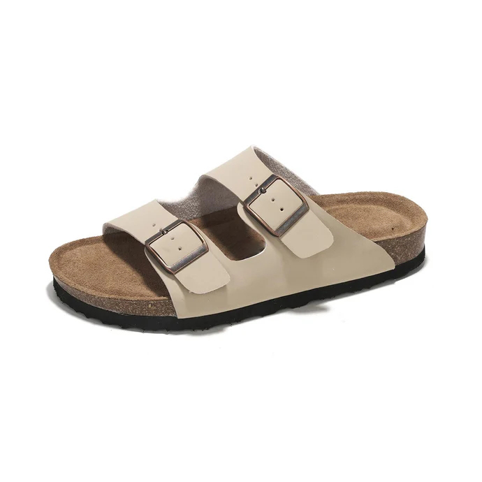 Women Flat Sandals | 100% Genuine Leather | Memory Foam | Anti-Slip