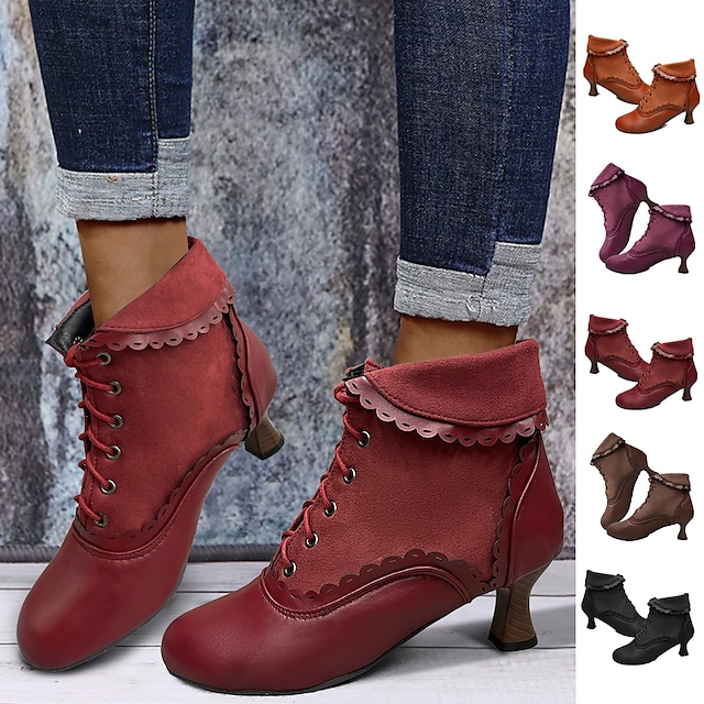 Women's Vintage Heel Boots