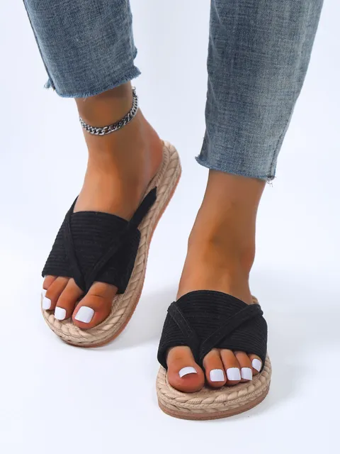 Summer 2025 Solid Color Slide Slippers for Women