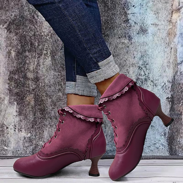 Women's Vintage Heel Boots