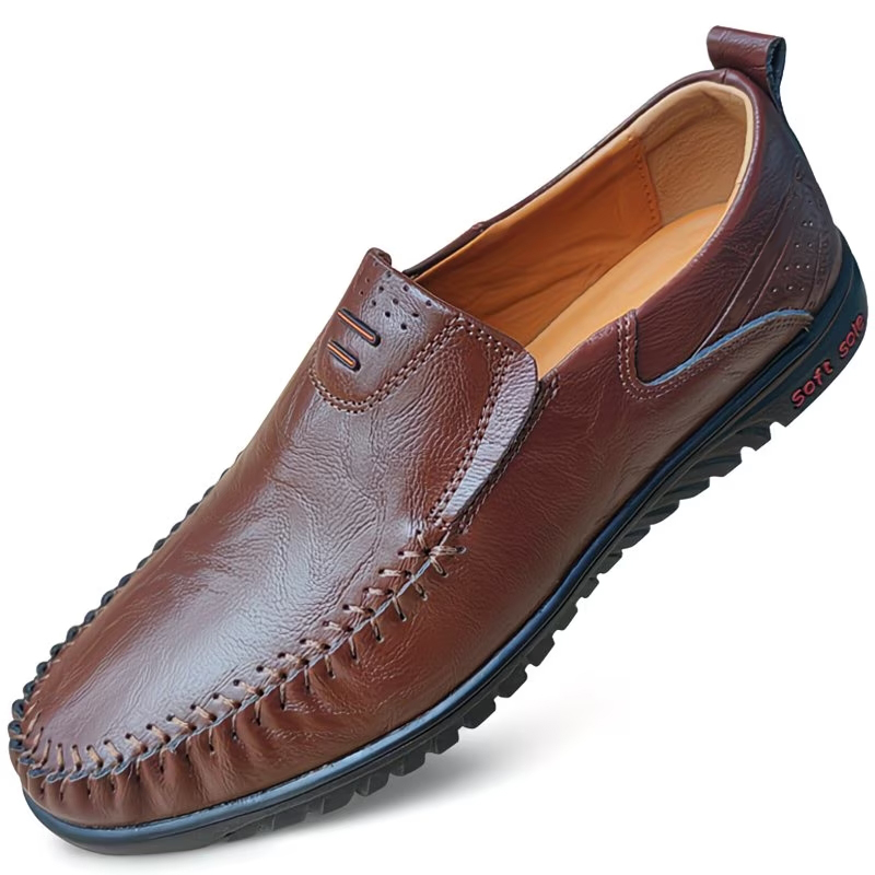 Men's Casual Slip-On Leather Loafers
