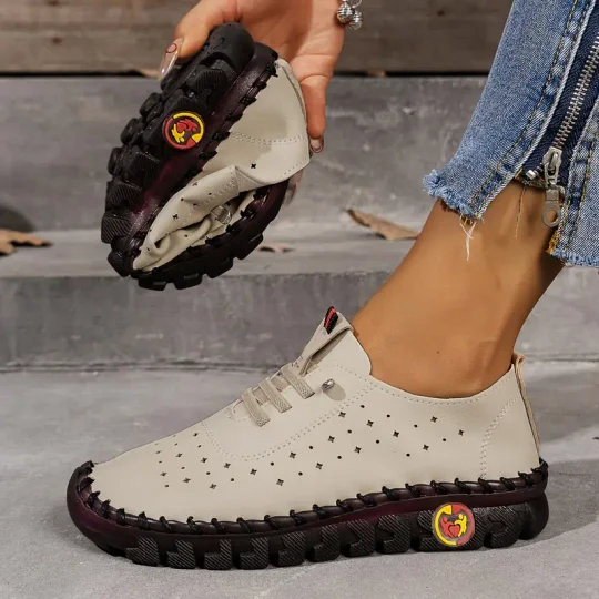 2024 Comfortable Genuine Leather Sneakers Walking Shoes