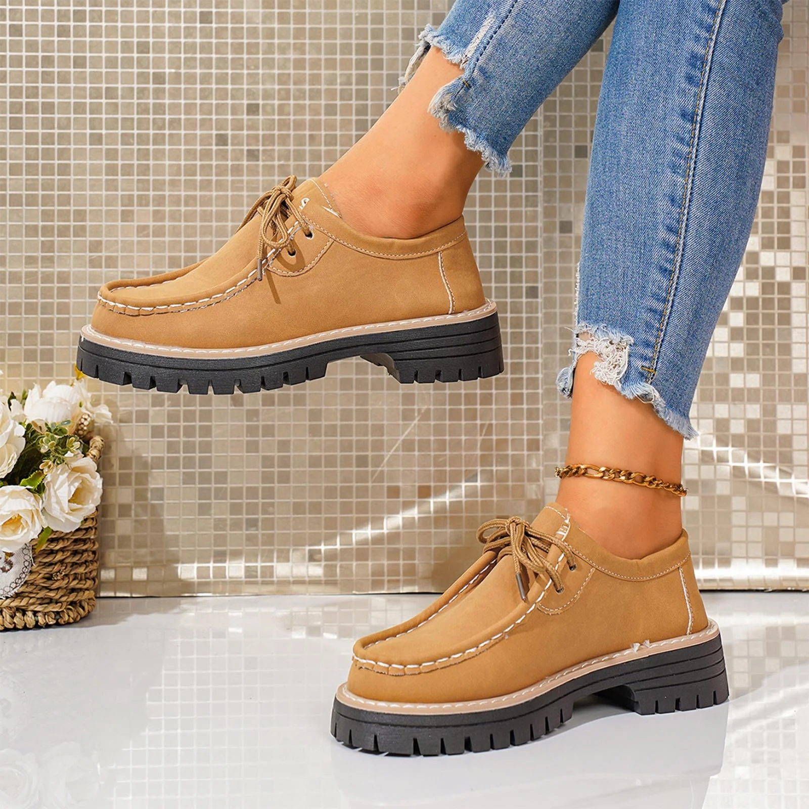 Women's Casual Retro Suede Loafers