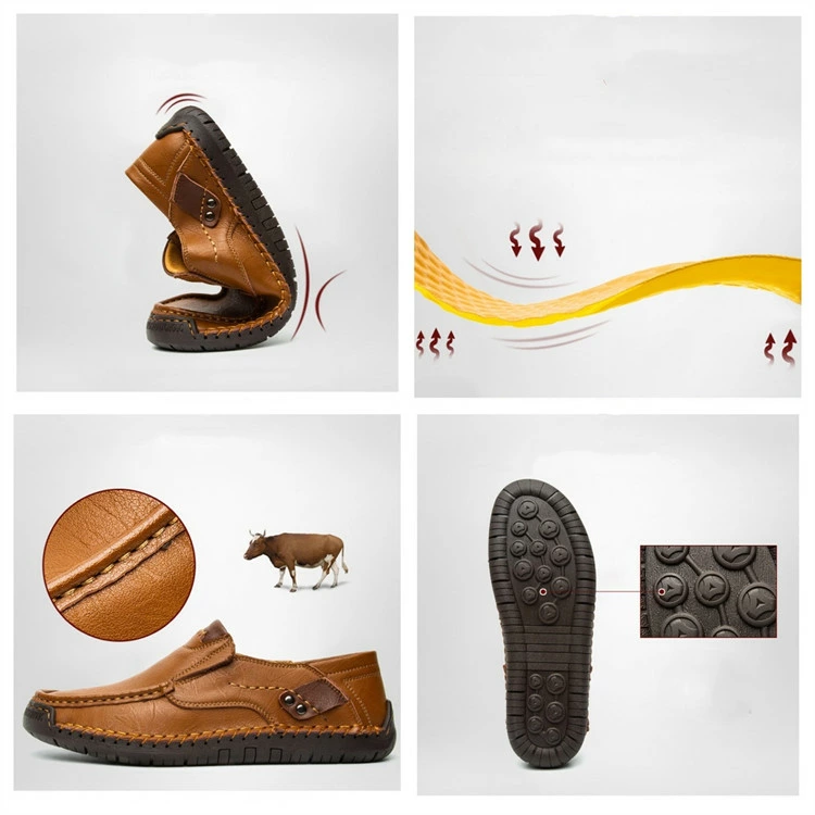 Men's Casual Slip-On Leather Loafers