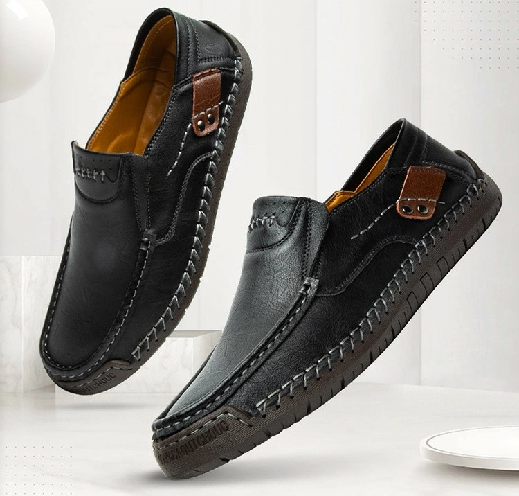 Men's Casual Slip-On Leather Loafers