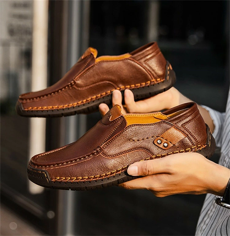 Men's Casual Slip-On Leather Loafers