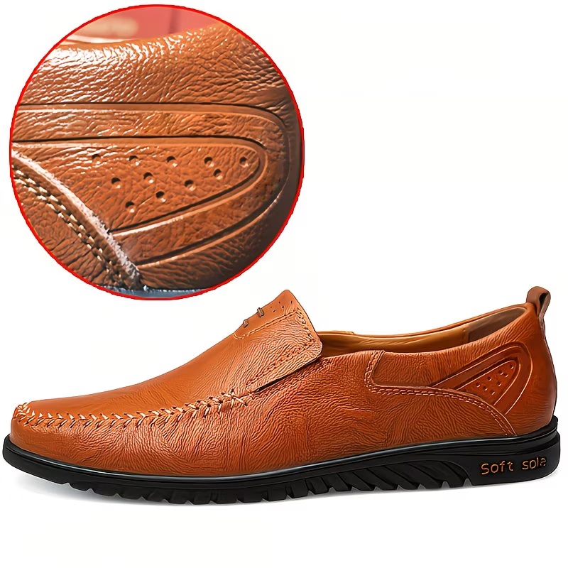 Men's Casual Slip-On Leather Loafers