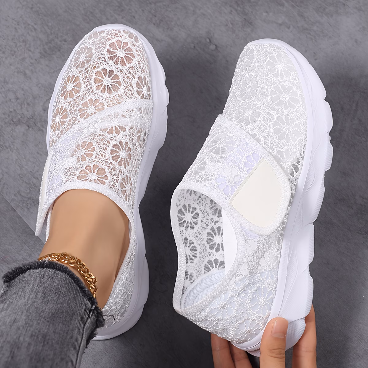 Women's Casual Breathable Slip On Orthopaedic Walking Sneakers