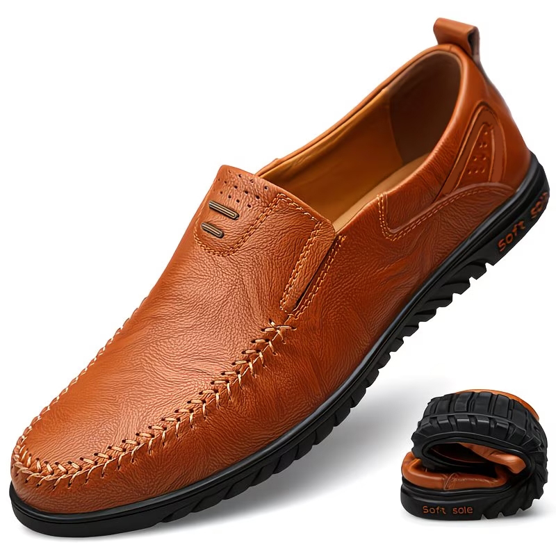 Men's Casual Slip-On Leather Loafers