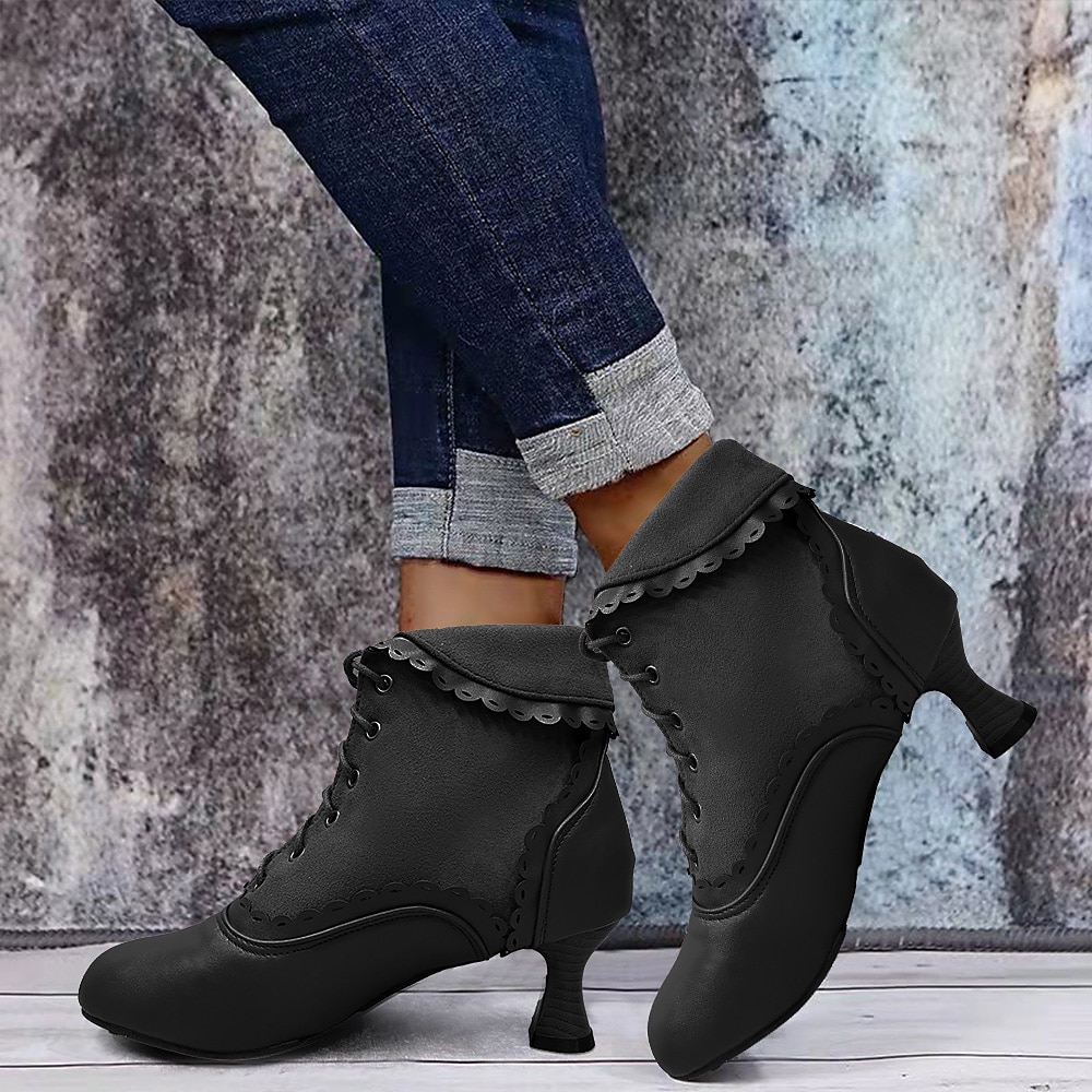 Women's Vintage Heel Boots